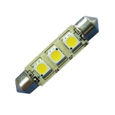 LED S8 Festoon Buislamp 3SMD Warm wit