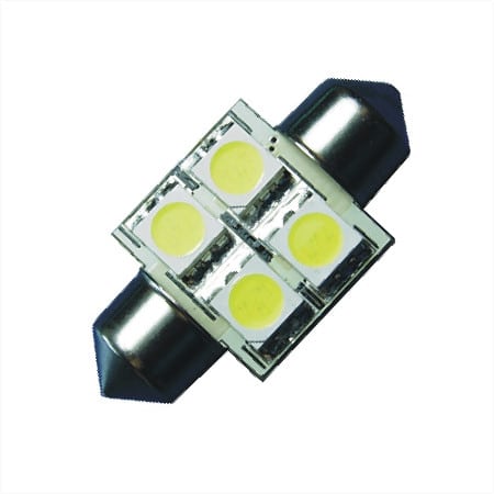 31MM S8 Festoon Buislamp 4SMD Warm wit
