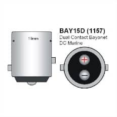 BAY15D LED Lamp 12V en 24V Multi-voltage 12SMD-916