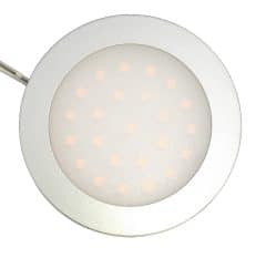 Opbouwspot met melkglas 2w 12v 24v 10-30 volt