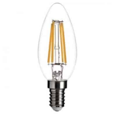 E14 24 volt Filament kaarslamp 4 watt