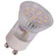 24v GU10 LED Spot 12 SMD (35mm) warm wit 12 Volt en 24 Volt.